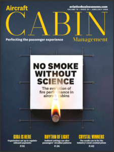Materiales de cabina resistentes al fuego: Neotex participa en el último informe sectorial de Aircraft Cabin Management
