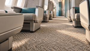 Colección Textil Neotex 2026: Desert Mirage, color cálido y confort visual en la moqueta aeronáutica