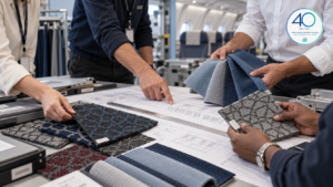 40 años de confianza: proveedor de textiles aeronáuticos para OEM, aerolíneas y MRO